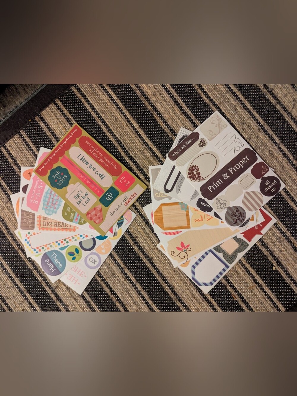 Brand New Assorted Decorative Sticker & Embellishment Pack Crafts Scrapbooking